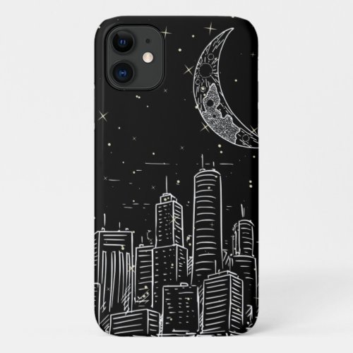 Iphone case with night city design