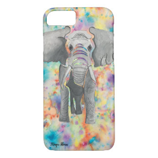 iPhone case with Original Elephant Painting