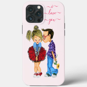 iPhone Case with Romantic Couple - Love