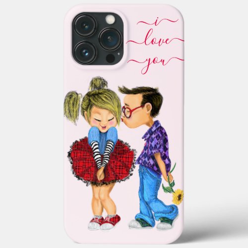 iPhone Case with Romantic Couple _ Love