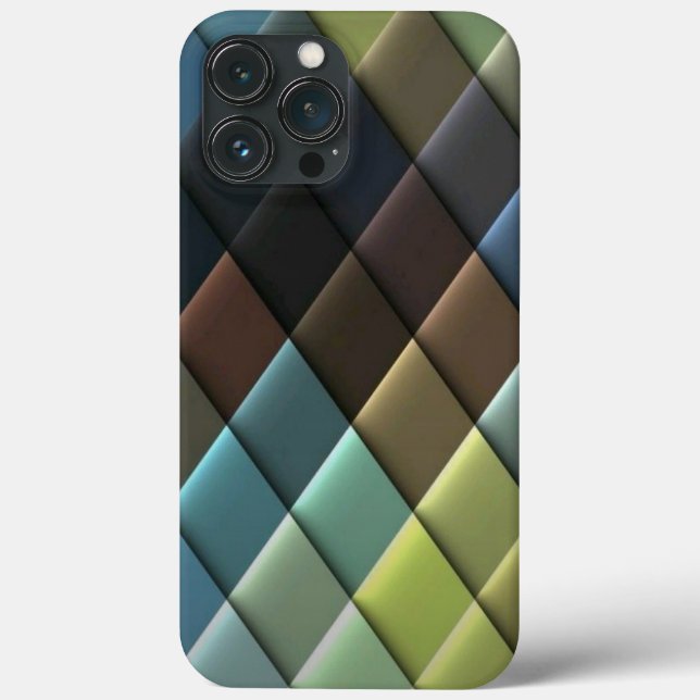 iPhone case zig zag pattern peace colour (Back)
