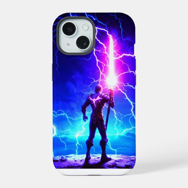 iPhone cases 15 Thunder Effect  (Back)