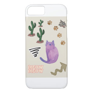 IPhone Cases Cat Fish Cactus Paws Meow