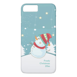 iPhone Cases-Christmas Phone Case-Winter Snowman iPhone 8 Plus/7 Plus Case