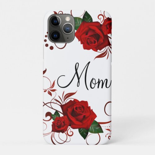 IPhone Cases Red Rose Mom