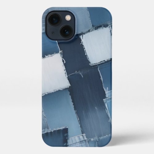 iPhone cases with a blue pattern jeans 11121314