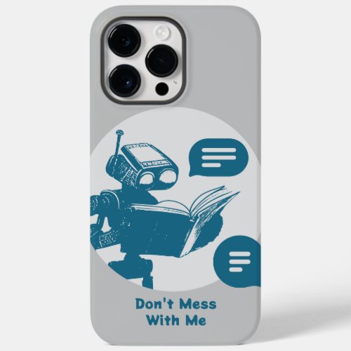 iPhone cases with AI Robot Illustration