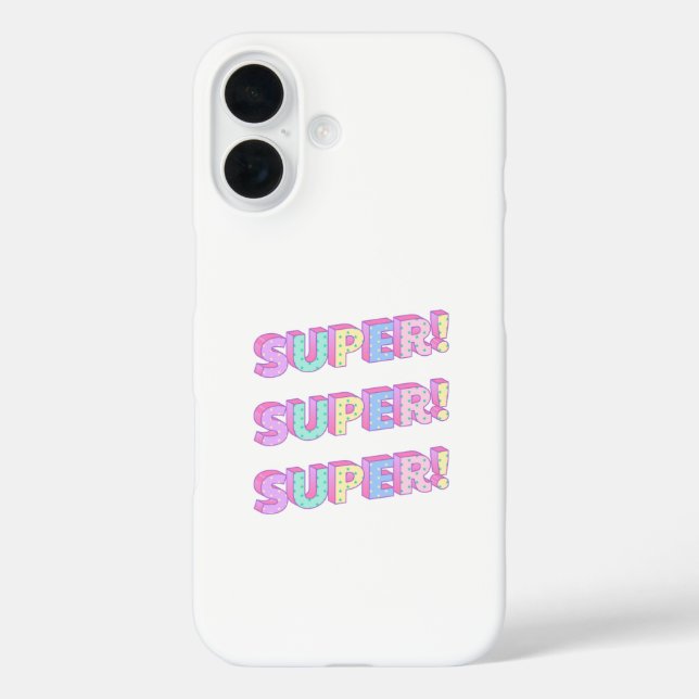 iphone cases with title "SUPER" (Back)