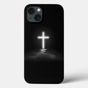 iPhone Christian Cross in the Mist 13 Case