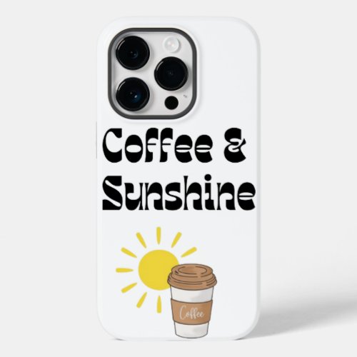 Iphone coffee and sunshine case for women