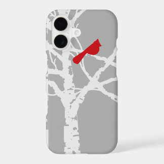 iPhone cover. Cardinal on tree branch. 17 Case