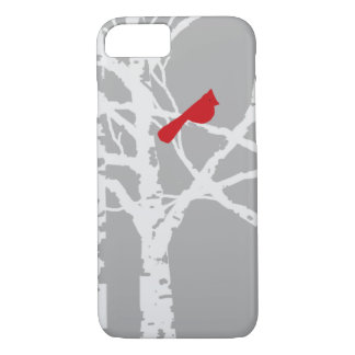iPhone cover. Cardinal on tree branch. iPhone 8/7 Case