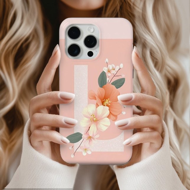 iPhone Flower Initial L Logo Phone Case (Creator Uploaded)