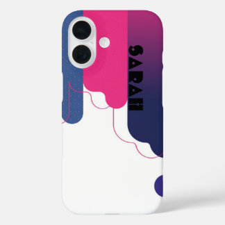 iPhone / iPad case BAUHAUS PINK WHITE DOTS PURPLE