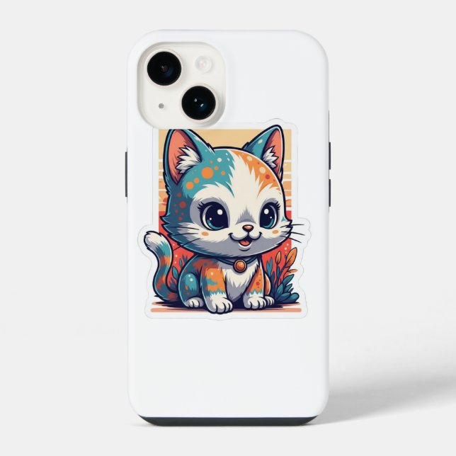iPhone / iPad case cat  (Back)