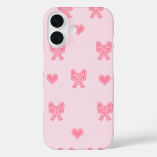 iPhone / iPad case Cute Pink Bows and Hearts Coque
