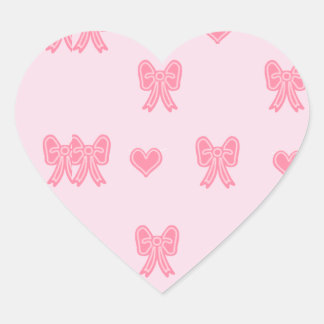 iPhone / iPad case Cute Pink Bows and Hearts Coque Heart Sticker
