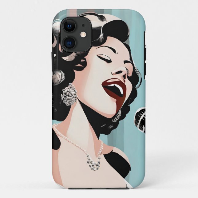 iPhone / iPad case Female Nightclub Singer (Back)