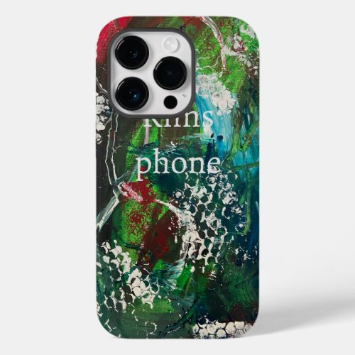 iPhone  iPad case hand painted abstract