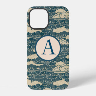 iPhone / iPad case JAPANESE CLOUDS DIY INITIAL