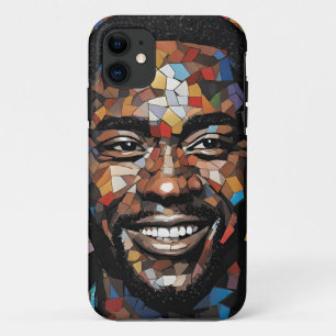 iPhone / iPad case Mens Colorful Mosiac Face