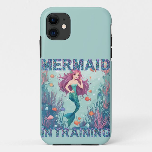 iPhone / iPad case Mermaid in Training (Back)