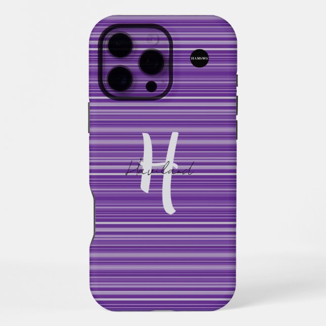 iPhone / iPad case Purple Gradient HAMbyWG (Back)