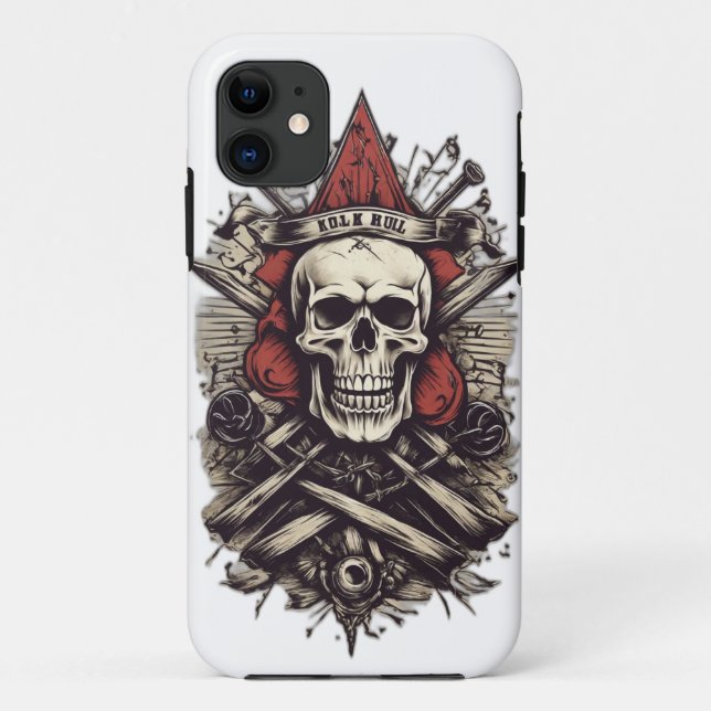 iPhone / iPad case : Skull and bone design (Back)