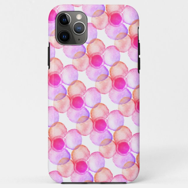 iPhone / iPad case with flowers (Back)