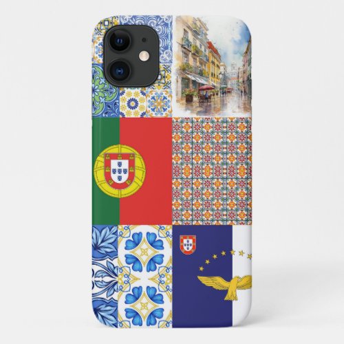 iPhone  iPad case with portugal flag and azores f