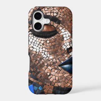 iPhone / iPad case Woman Blue Copper Mosiac