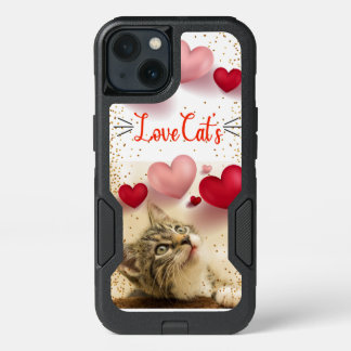 iPhone / iPad Love cats Funda 13 Case