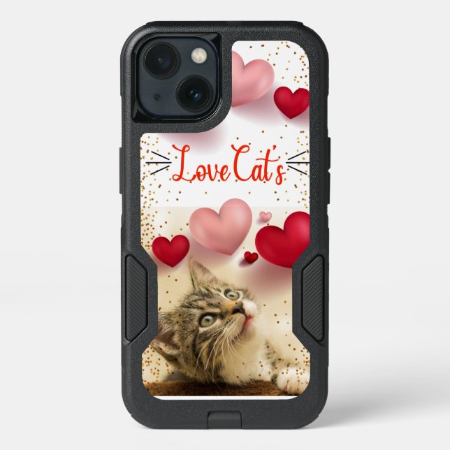 iPhone / iPad Love cats Funda 13 Case (Back)