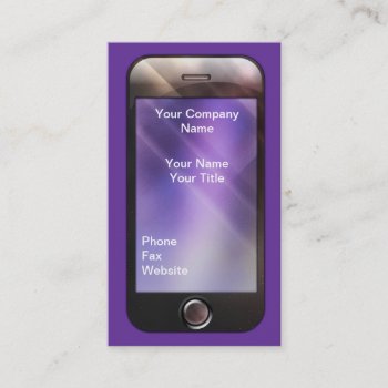 Iphone Like Business Card by DesignsbyLisa at Zazzle