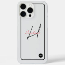 iPhone Modern Cell Phone Case w/ Name HAMbyWG