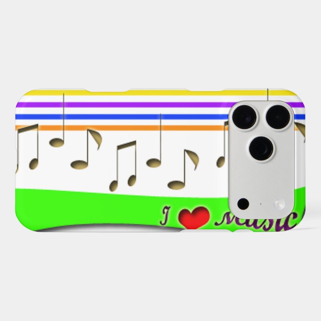 iPhone Musical Note Case (Back (Horizontal))