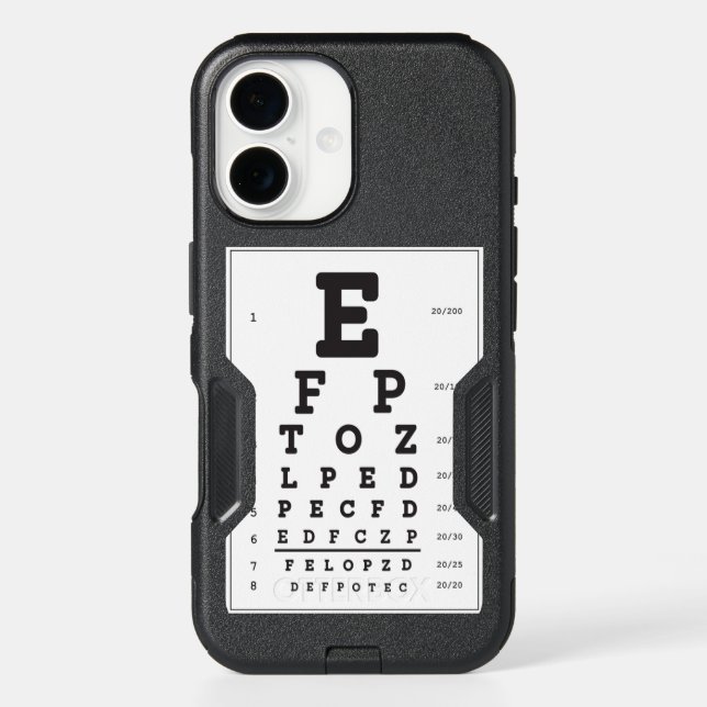 iPhone OtterBox Eye Chart 16 Case (Back)