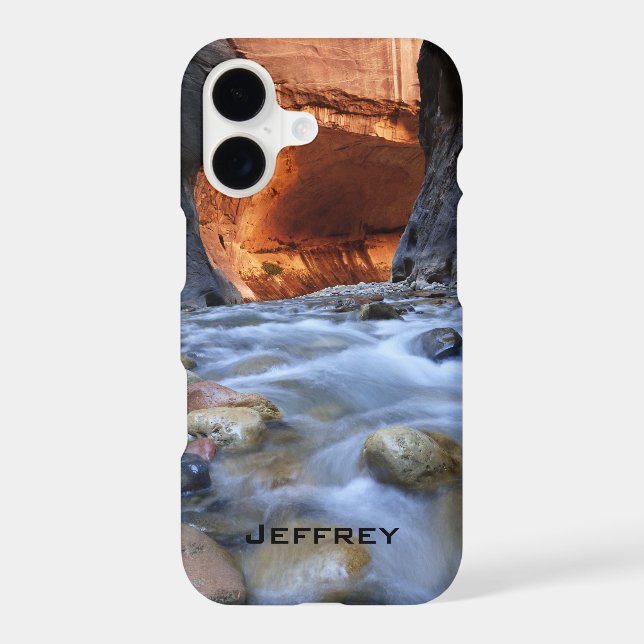 iPhone, Personalized, Custom Name Zion Narrows Case-Mate iPhone Case (Back)