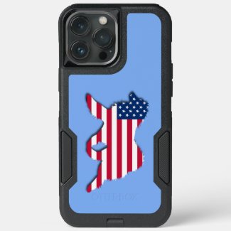 iPhone Samoyed  Case; American Samoyed on Blue