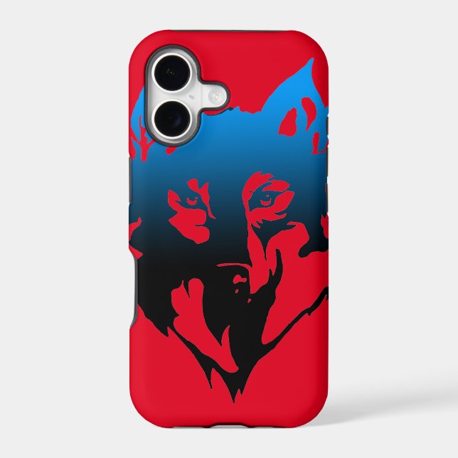 iphone SE case with wolf on it (Back)