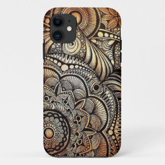 iPhone SE + iPhone 5/5S, Henna doodle 11 Case