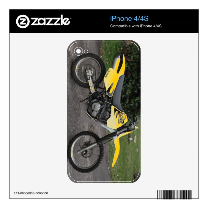 iPhone Skin Suzuki DR Dirt Bike Motorcycle Decals For The iPhone 4S