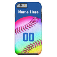 iPhone Softball Cases Your NAME, NUMBER, COLORS
