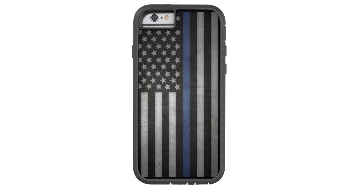 iPhone Thin Blue Line Cell Phone Case