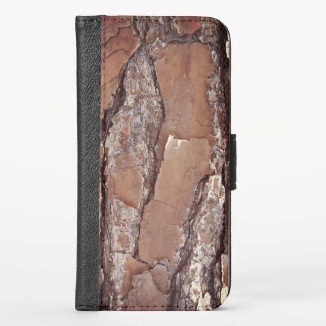 iPhone Tree Bark Wallet Case (Front)