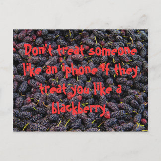 iphone vs Blackberry Postcard