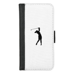 iPhone wallet case with a golf silhouette