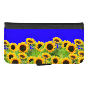 iPhone Wallet Case with Sunflowers