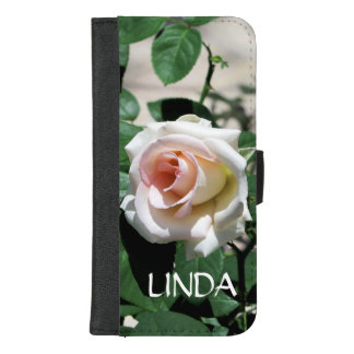 iPhone White Rose Wallet Case