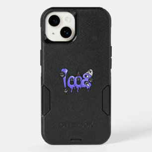  iPhone with a clear case  "BOO!" design 